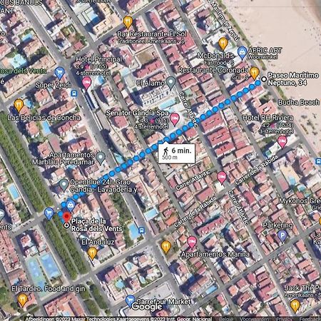 Jardin 5 Playa De Gandia - No Fiestas - Con Wifi Apartment Екстериор снимка